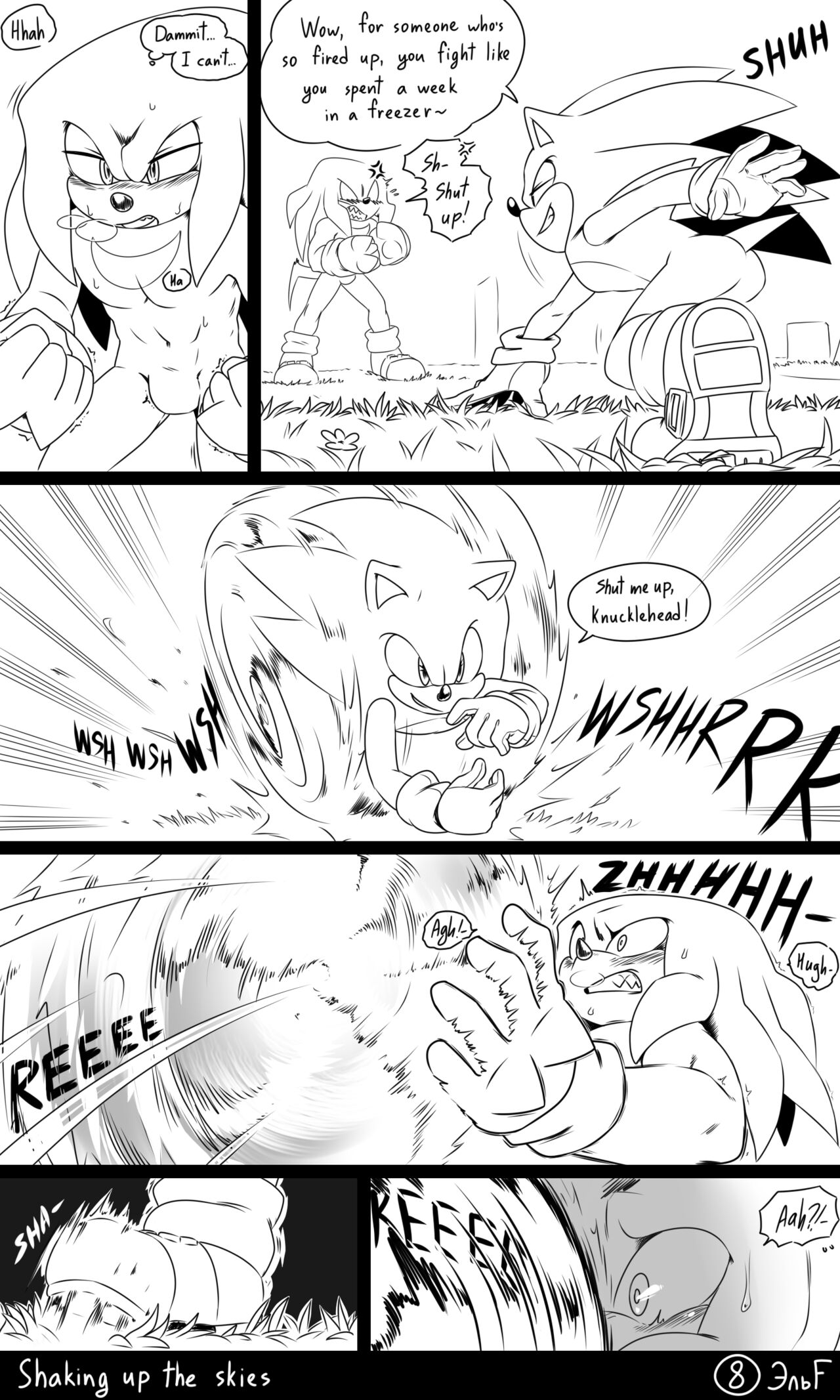 Shaking Up The Skies: Sonknux Comic page 9 full