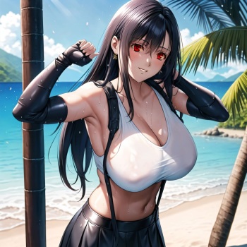 Nangoku de Tifa to Noukou Sesshoku cover