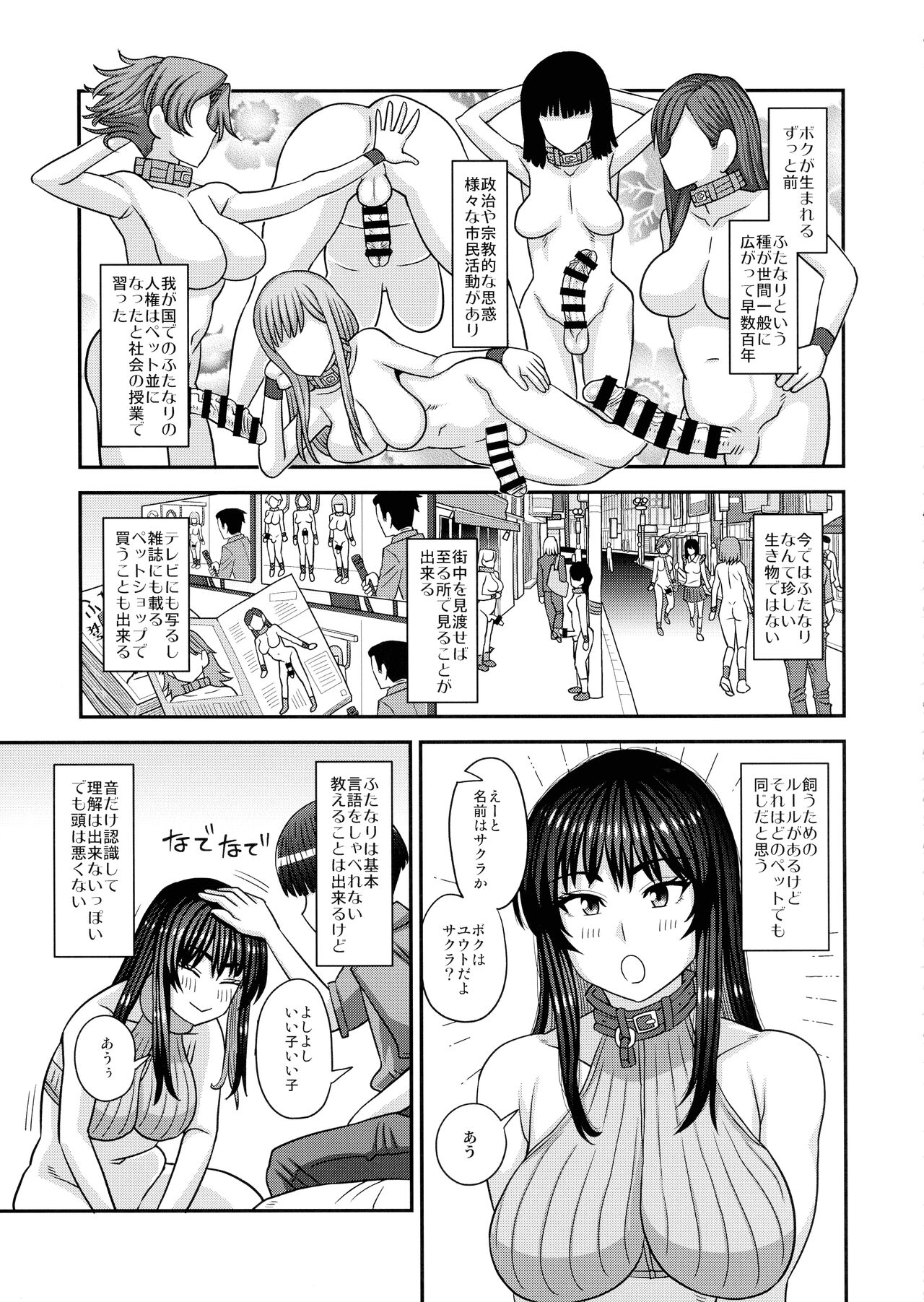 Futanari no Jinken ga Pet Nami no Sekai page 6 full
