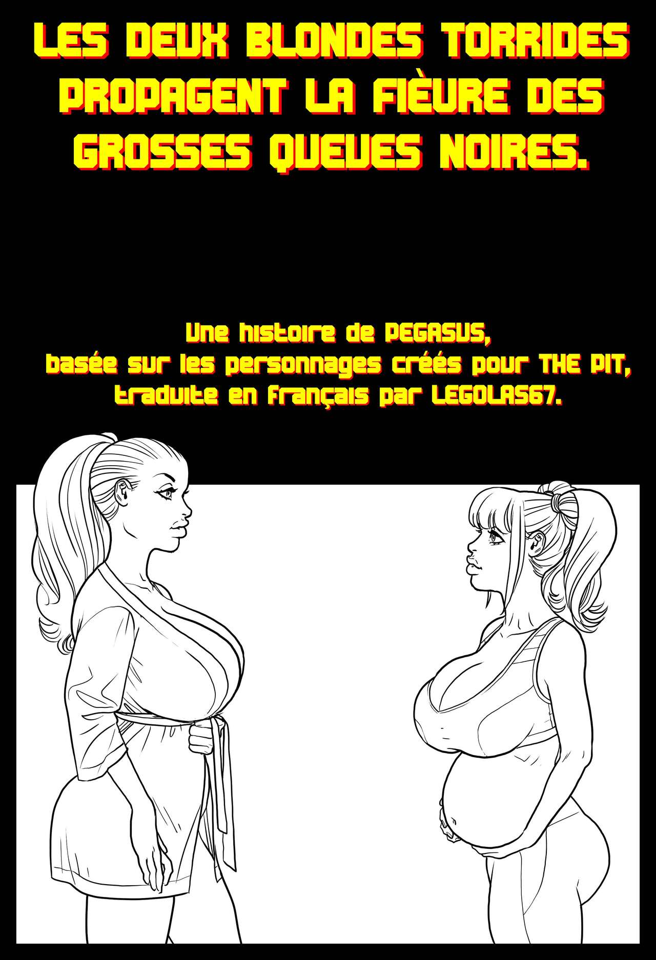 2 Hot Blondes - Bred-Out 2 / Les Deux Blondes Torrides Propagent la Fièvre de la Queue Noire page 1 full