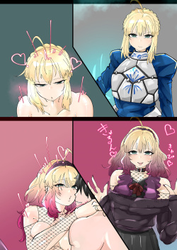 Artoria Love Love Shiro Gal Bitch Ochi