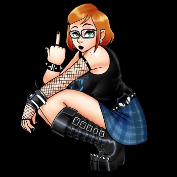 Goth Gwen 10K and her transformations cover