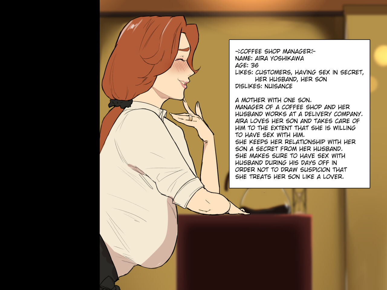 Kissaten no Tenchou wa Mainichi Musuko no Seishori Ana #1 | Coffee Shop Manager Every Day Son's Sexual Processing Hole #1 page 4 full