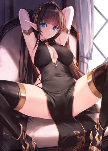黒髪エルフ追加差分 1~2 cover