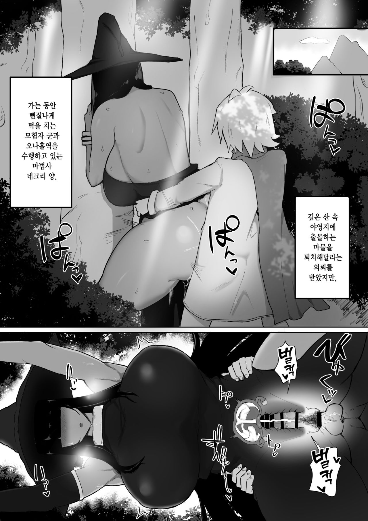 Party ni Yatotta Mahou Tsukai ni Musekinin Tanetsuke suru Hanashi 2 | 파티에 고용된 마법사에게 무책임 교배하는 이야기 2 page 4 full
