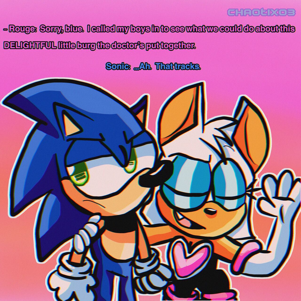 Sonic Rouge IDW 59 Redraw page 8 full