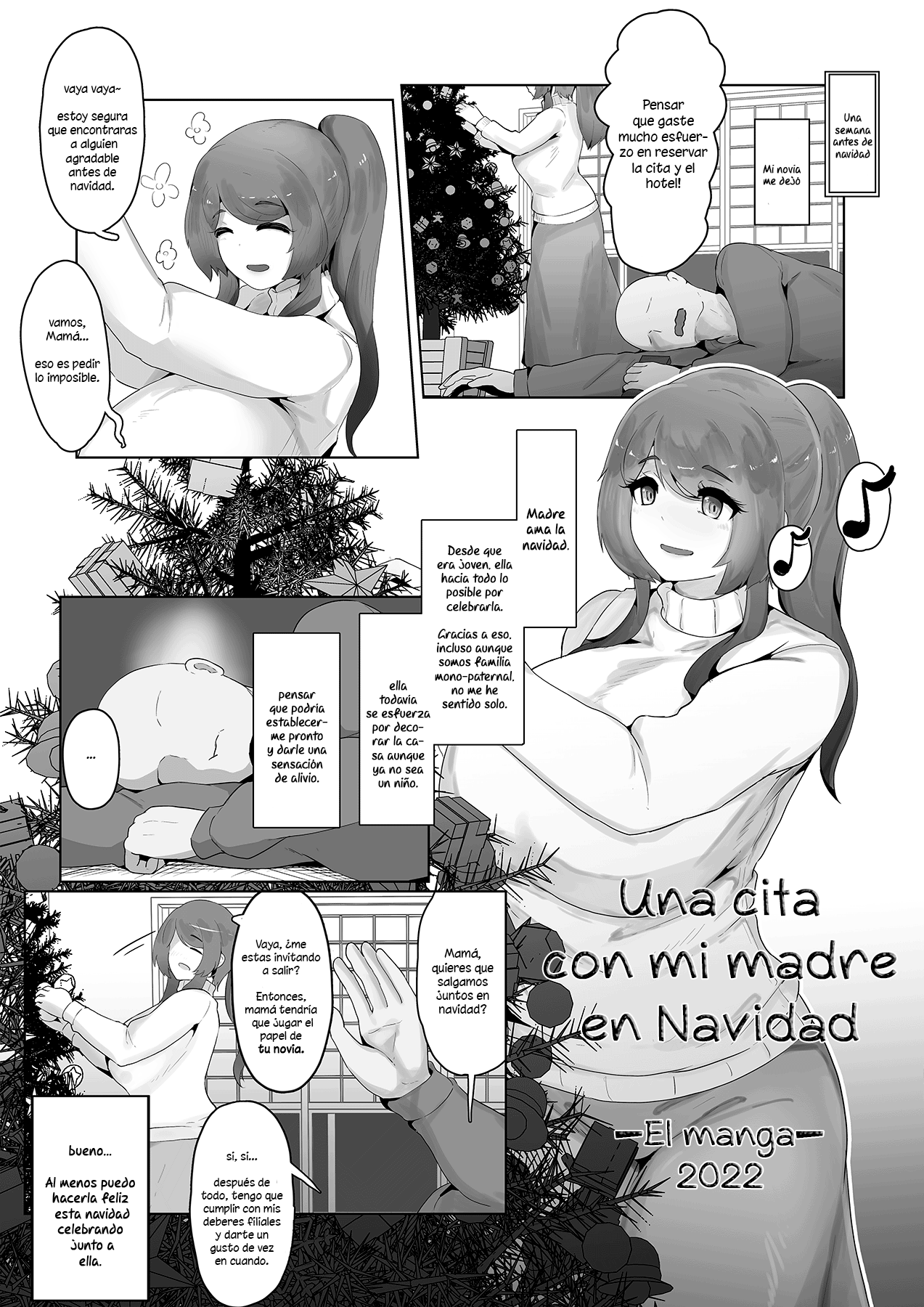 Christmas Boshi Kan 2022|Una cita con mi madre en Navidad—El manga—2022| page 9 full