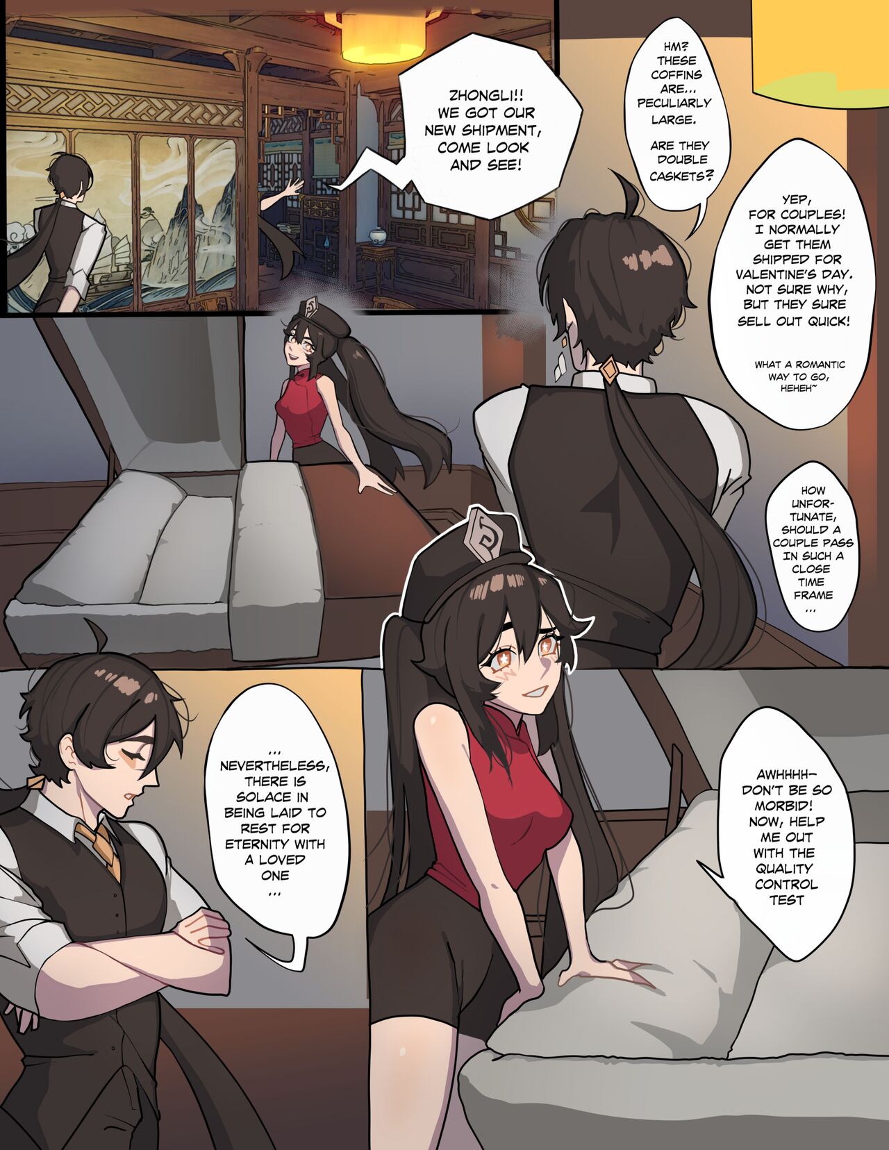 Nailed In The Coffin + bonus Lawson Hu Tao x Zhongli scenes page 3 full