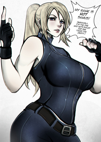 Sarah confronts Samus cover