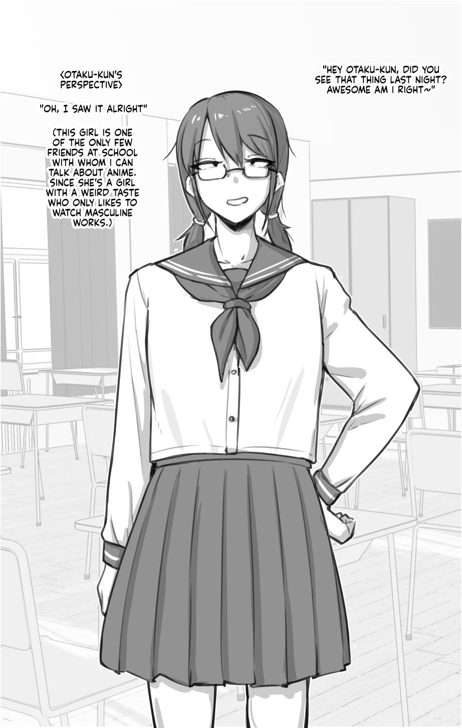 Doukyuusei ni Bareru Otaku Musume | The Geek Girl Who Got Found Out By Her Classmate page 2 full