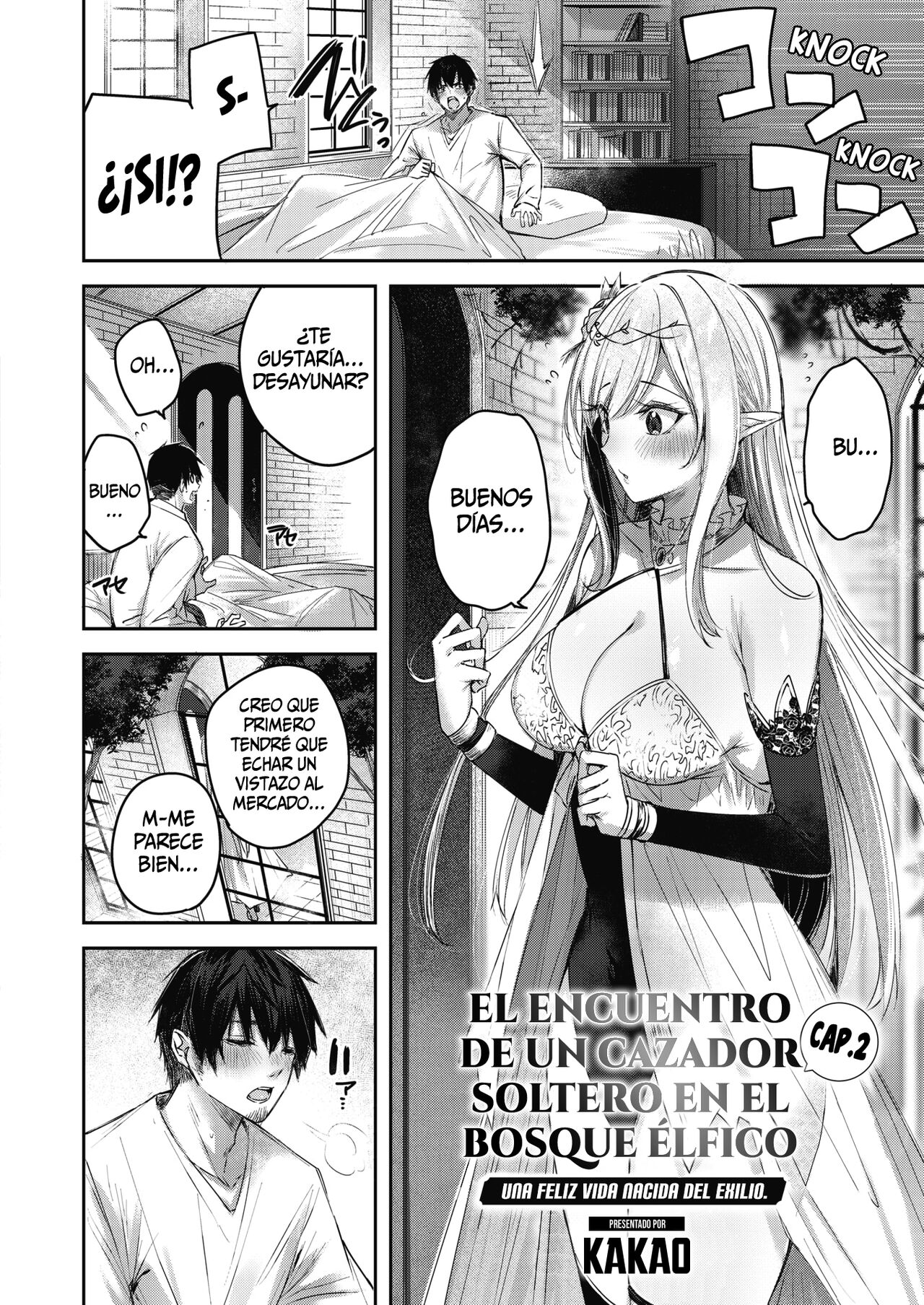 Dokushin Hunter no Deai wa Elf no Mori de Ch. 2 | El Encuentro de un Cazador Soltero en el Bosque Élfico Cap.2 page 3 full