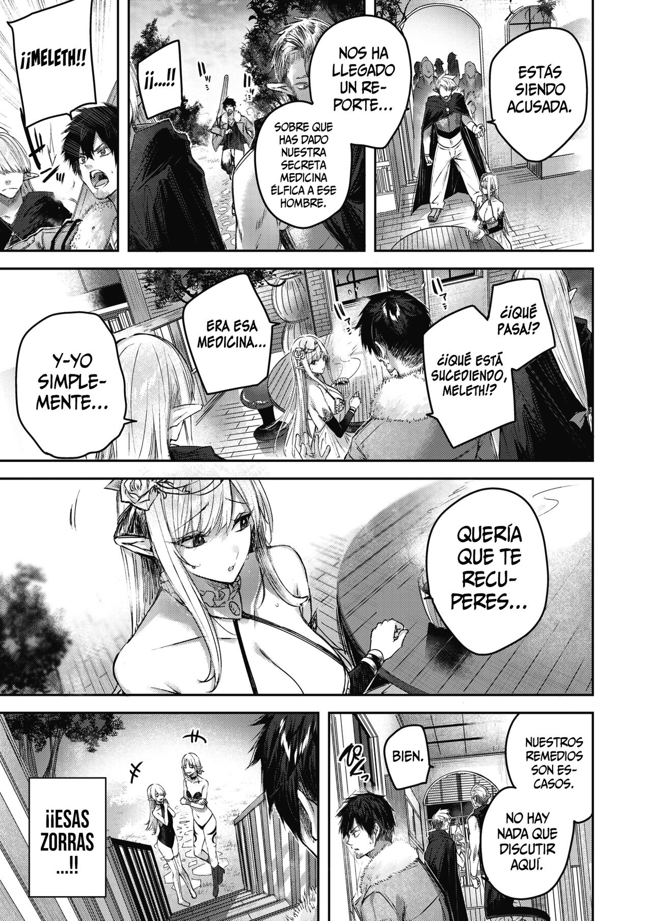 Dokushin Hunter no Deai wa Elf no Mori de Ch. 2 | El Encuentro de un Cazador Soltero en el Bosque Élfico Cap.2 page 8 full