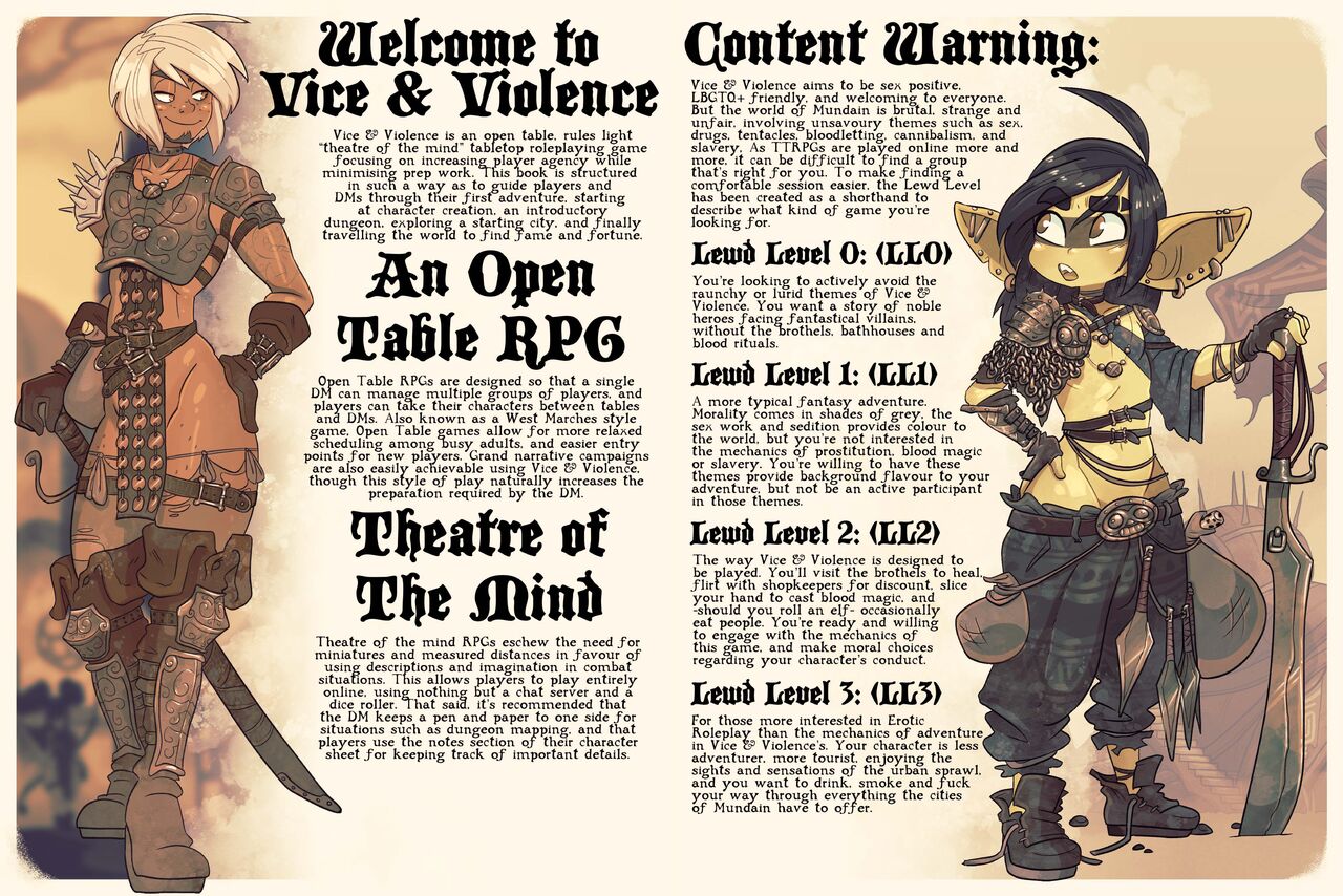 Vice &amp; Violence: Salacious Sword &amp; Sorcery Adventures for the Uninhibited &amp; Unhinged page 3 full