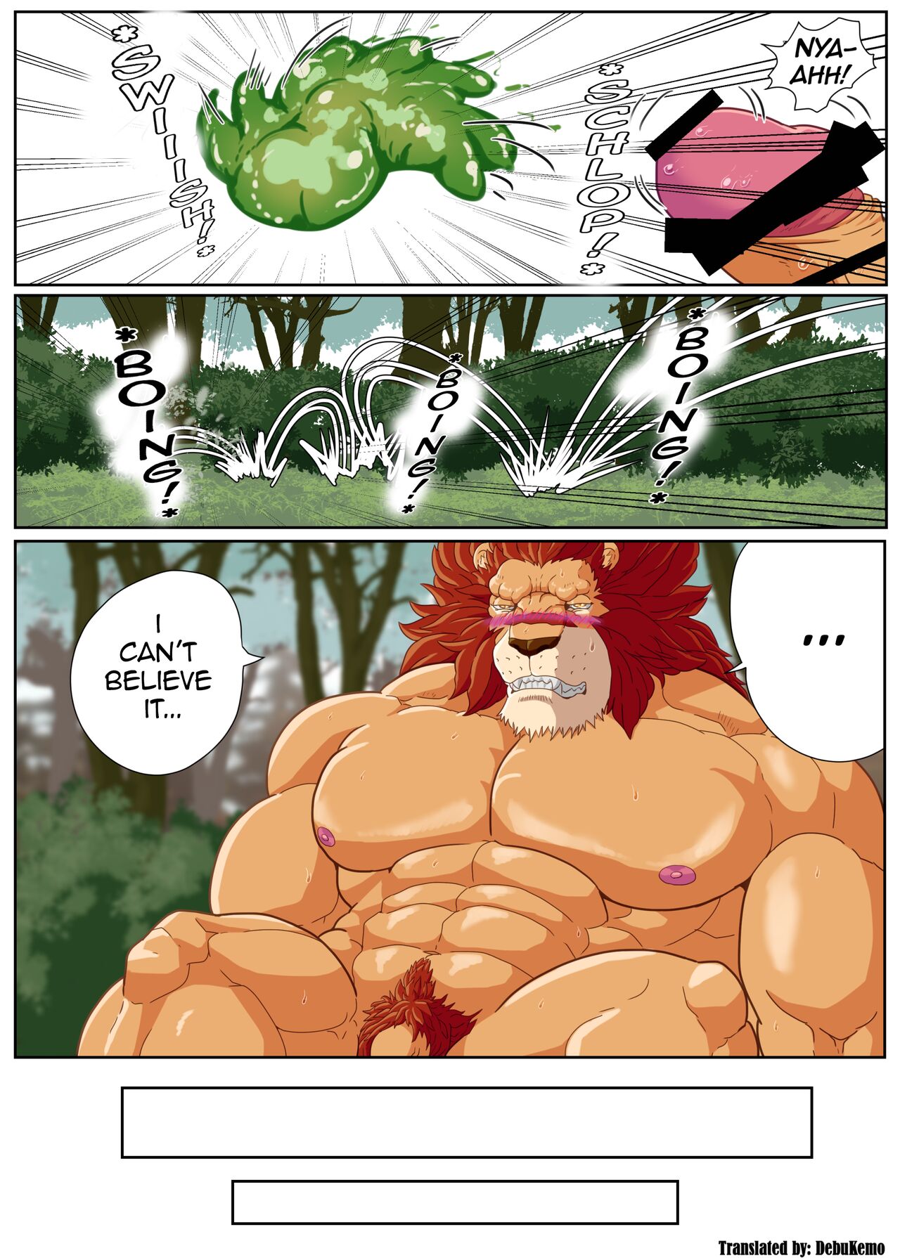 Leo Kokuou no Shasei Kikou ~ Hajimari no Shasei to Kasshoku no Ou no Seitan | King Leo's Ejaculation Journey ~ First Ejaculation and Birth of the Dark King page 10 full