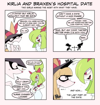 Kirlia and Braixen's Hospital Date cover