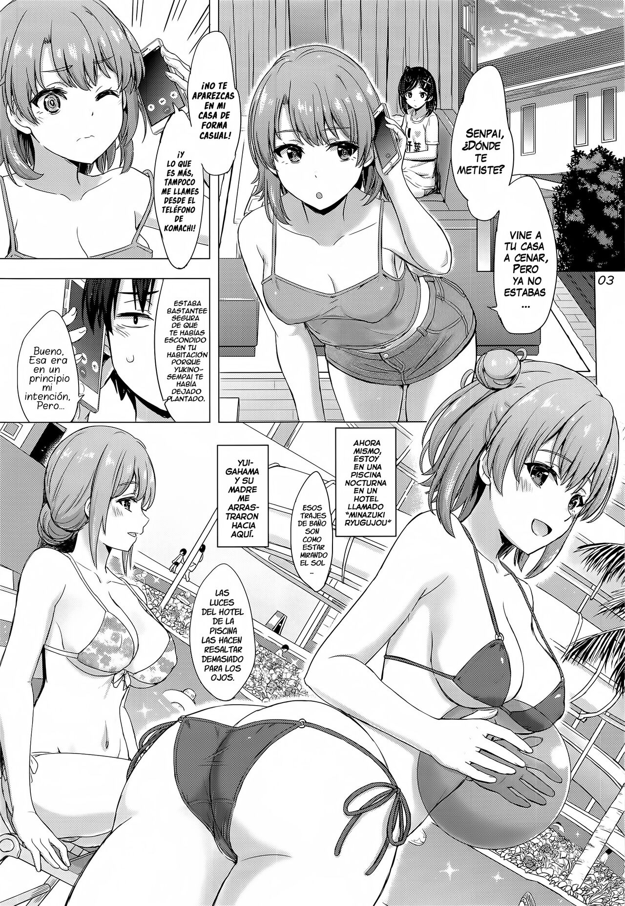 Jounetsuteki na Natsu no Resort o Yuigahama Oyako to. - Un Apasionante Resort de Verano con un Par de Yuigahamas. page 2 full