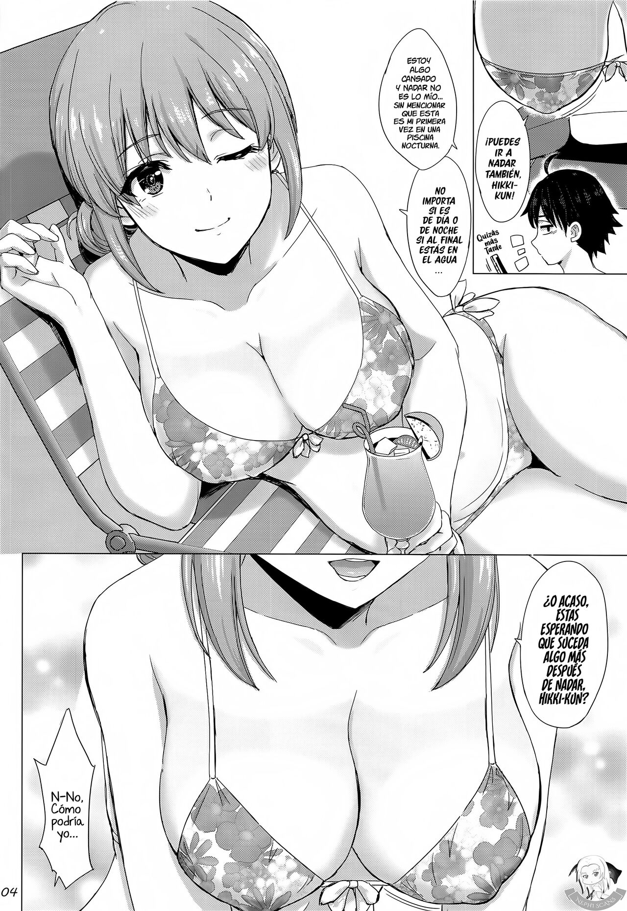 Jounetsuteki na Natsu no Resort o Yuigahama Oyako to. - Un Apasionante Resort de Verano con un Par de Yuigahamas. page 3 full