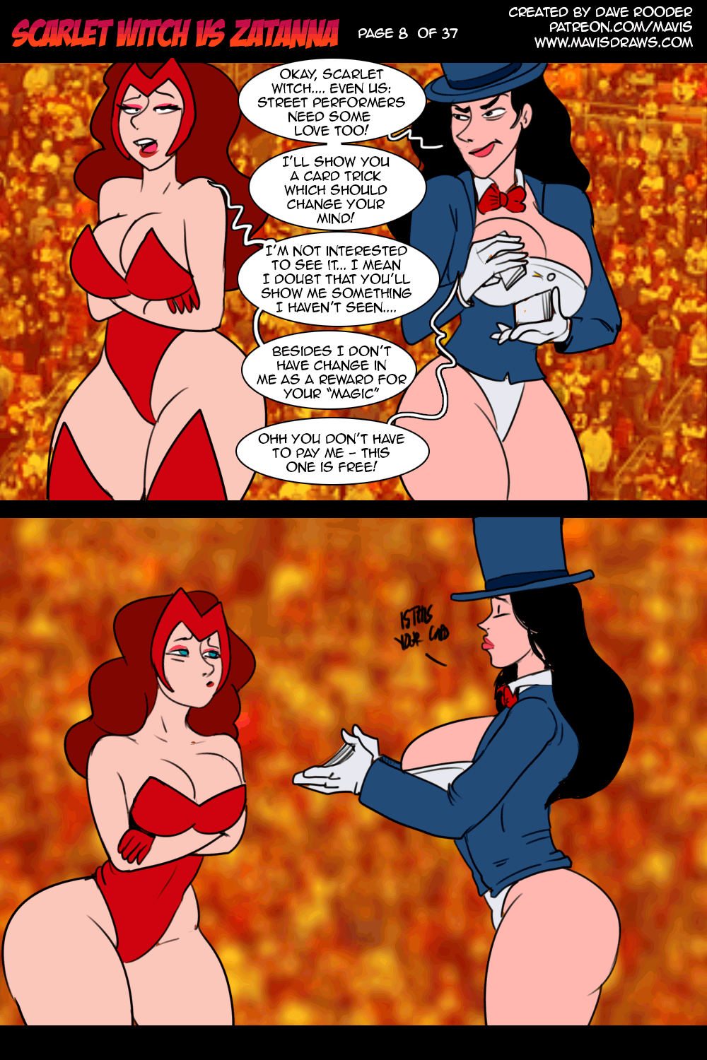 Battle of Supes: Scarlet Witch vs Zatanna page 8 full