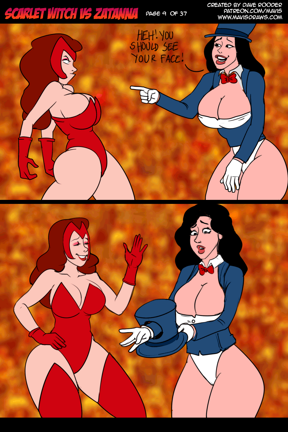 Battle of Supes: Scarlet Witch vs Zatanna page 9 full