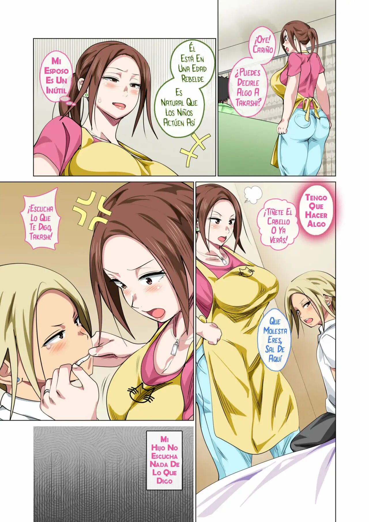 Okorinbo Mama no Amayakashi Sex de Furyou Musuko ga Kousei Shita Hanashi | Rehabilitacion del Hijo Delincuente Gracias al Amor de su Madre Malhumorada page 5 full