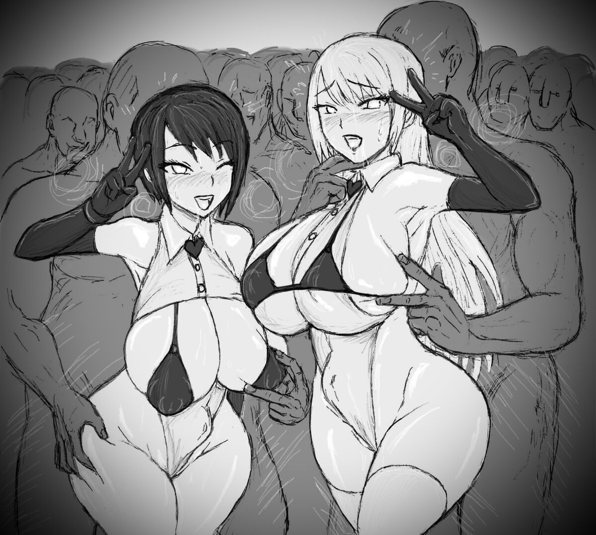 pixiv 【∞ちゃん】黒人男たちに種付けされるNTR母娘♡ page 2 full