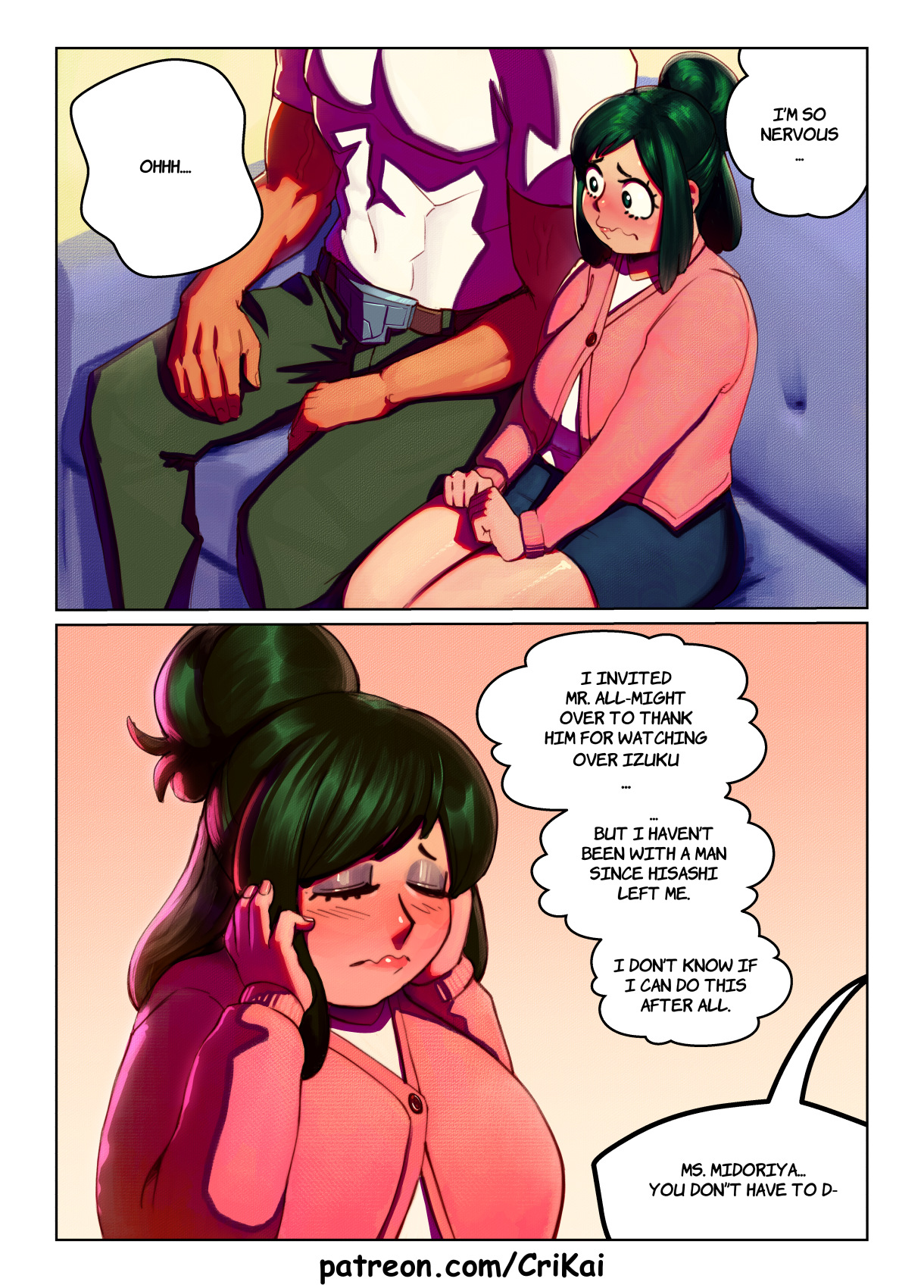 Inko Midoriya x All Might page 1 full