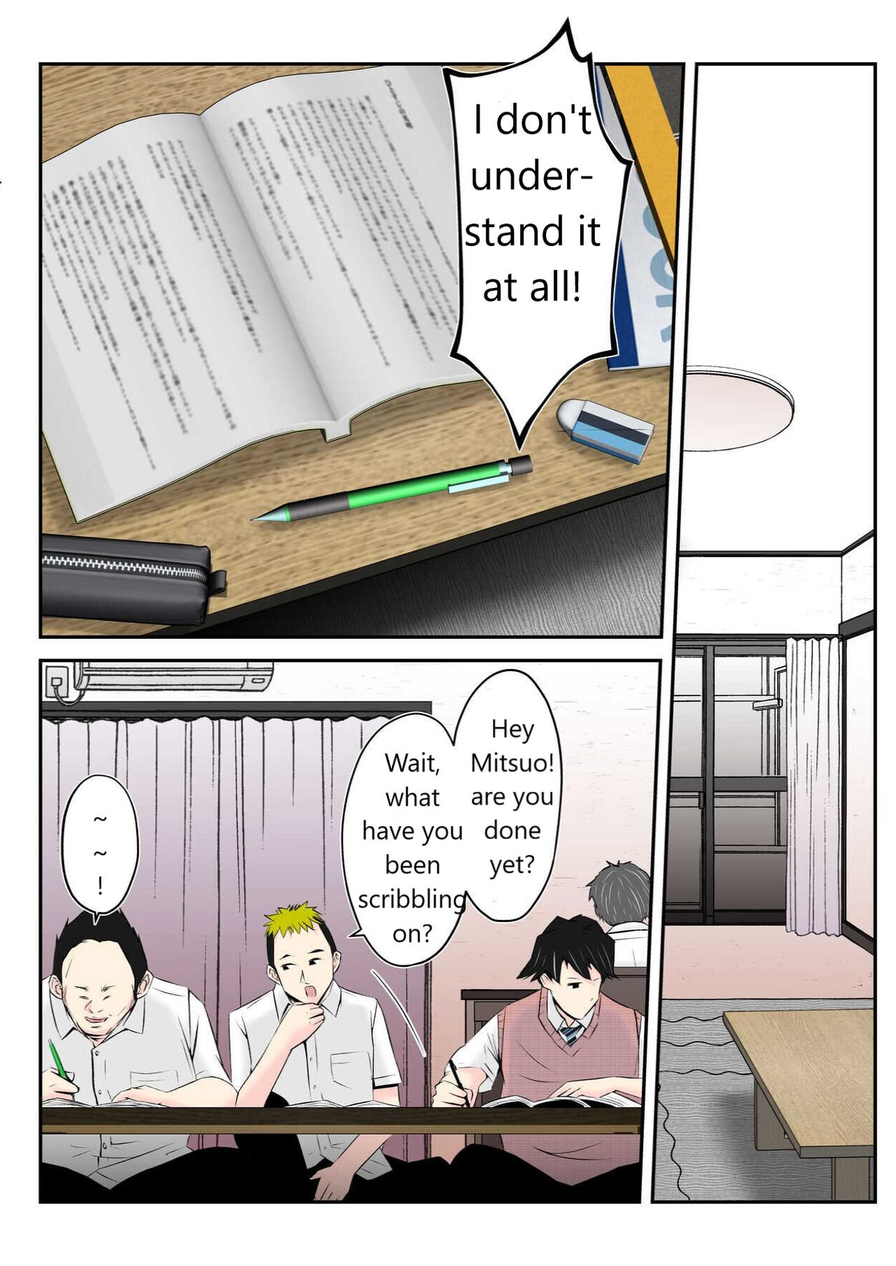 Haha wa Koshite Musuko ga Nozoki Miru Mae de Aku  Tachi no Sukebe Yakko  ni Ochita page 8 full