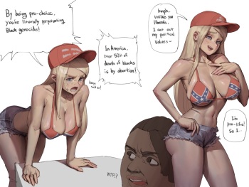 Pro-life MAGA Blonde cover