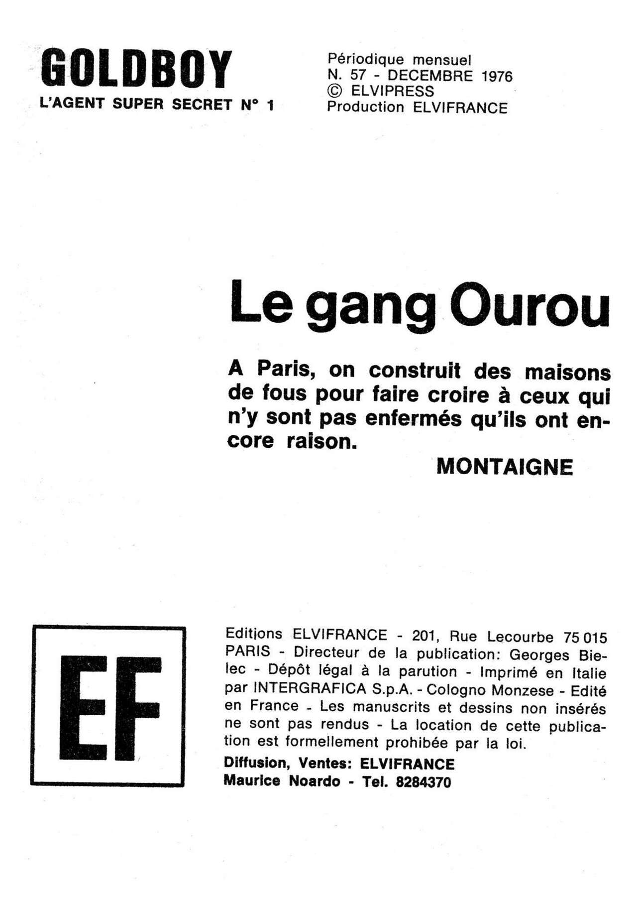 GoldBoy 57 - Le gang Ourou page 3 full