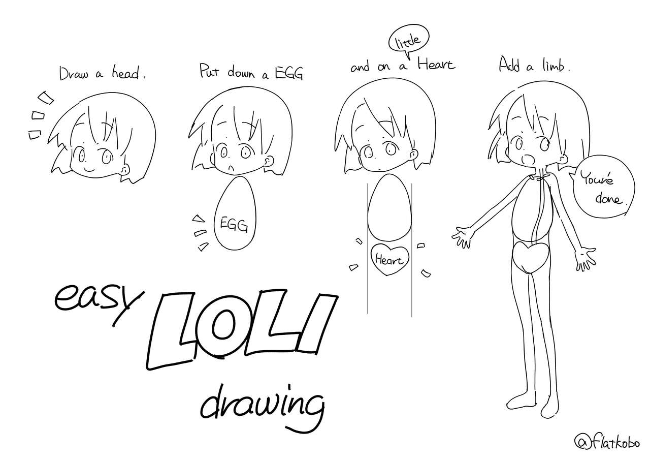 Easy Loli Drawing page 4 full