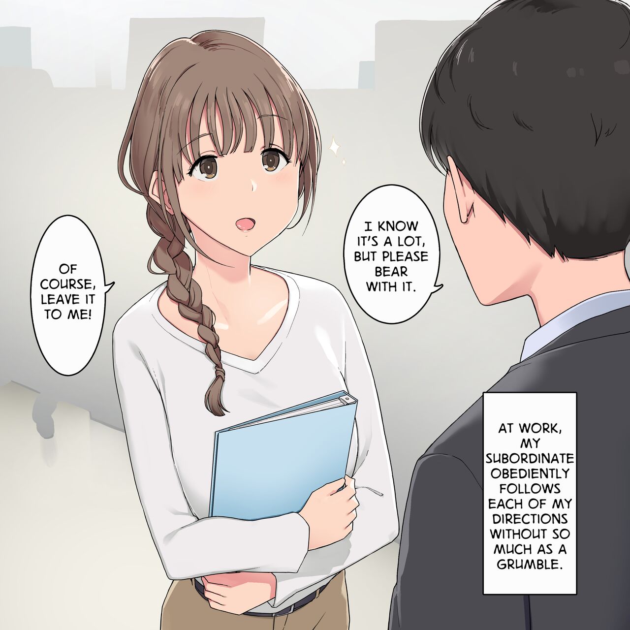 Itsumo Sunao ni Shiji ni Shitagatte Kureru Josei Buka Shain | My Ever-Obedient Subordinate at Work page 1 full