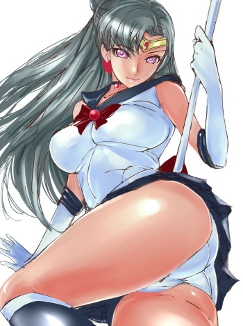 Galeria Sailor Pluto - Setsuna Meiō  / Sailor Saturn - Hotaru Tomoe ecchi cover