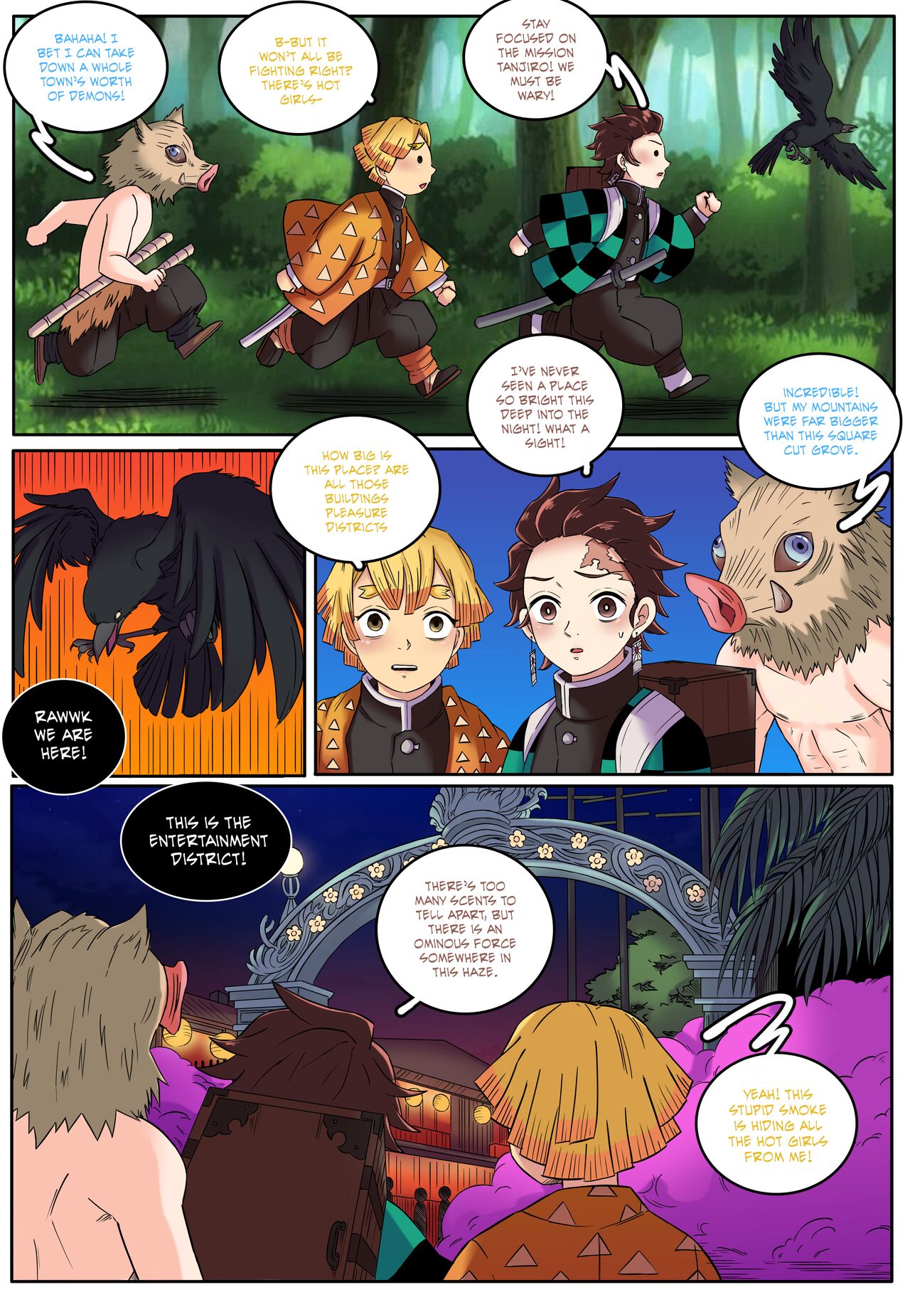 Kimetsu no Yaiba: Red Light District page 9 full