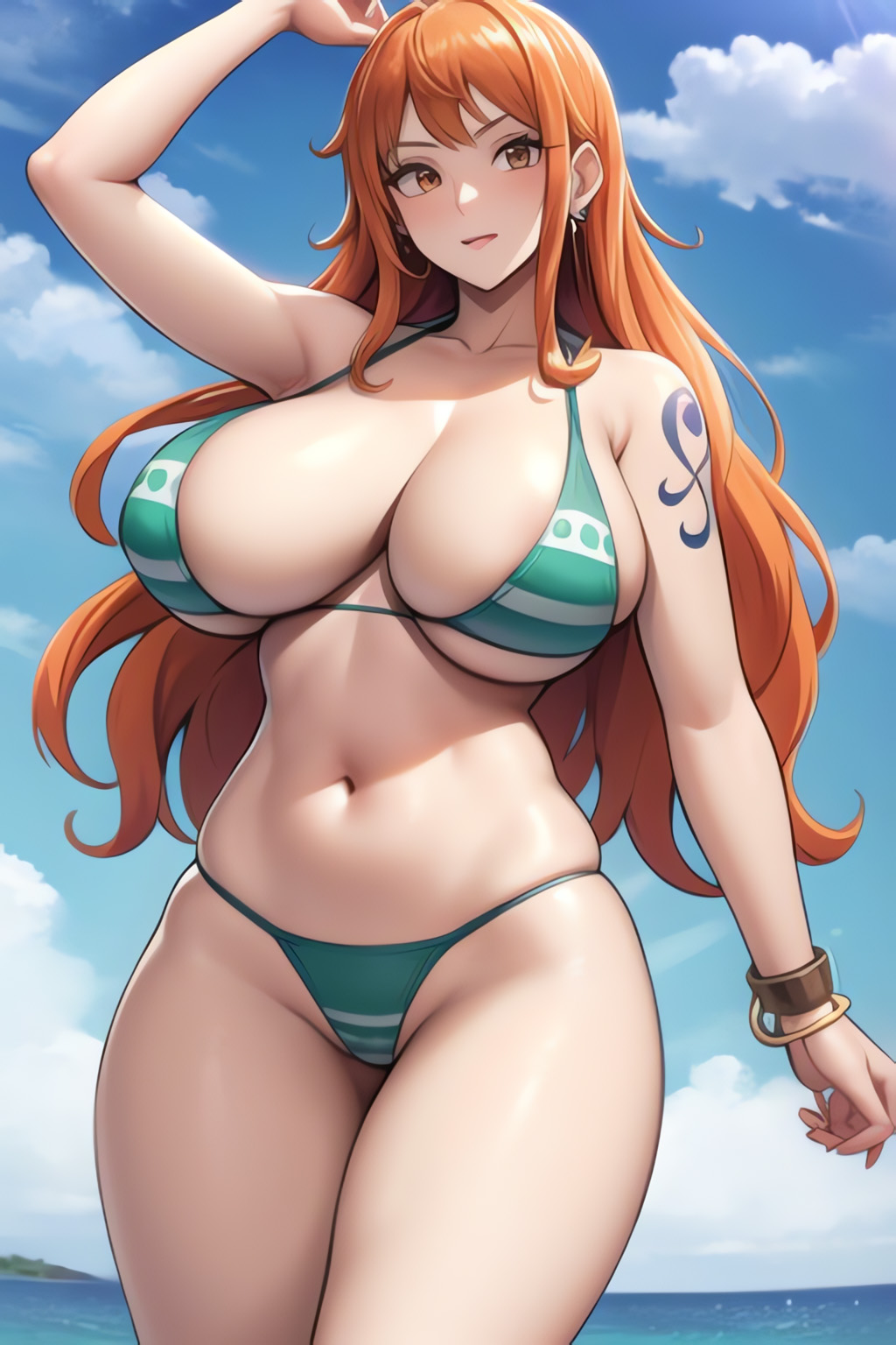 Nami One Piece AI Generated page 2 full