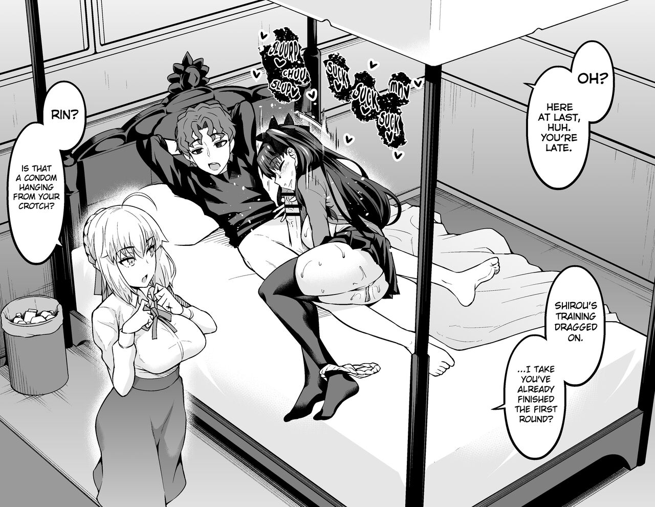 Saber &amp; Rin, Shinji to Uwaki Sex Suru page 2 full