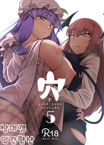Ana to Muttsuri Dosukebe Daitoshokan 5 | 구멍과 무뚝뚝한 개변태 대도서관 5 cover