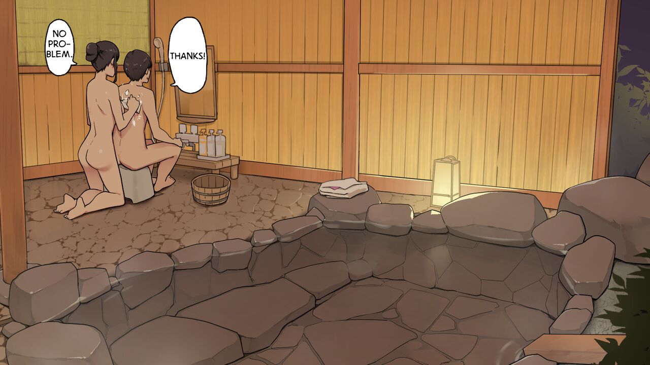 Onsen Ryokou nite Rotenburo-tsuki Kyakushitsu de Sex suru Futari | A Couple on Vacation Having Sex in the Outdoor Bath page 4 full
