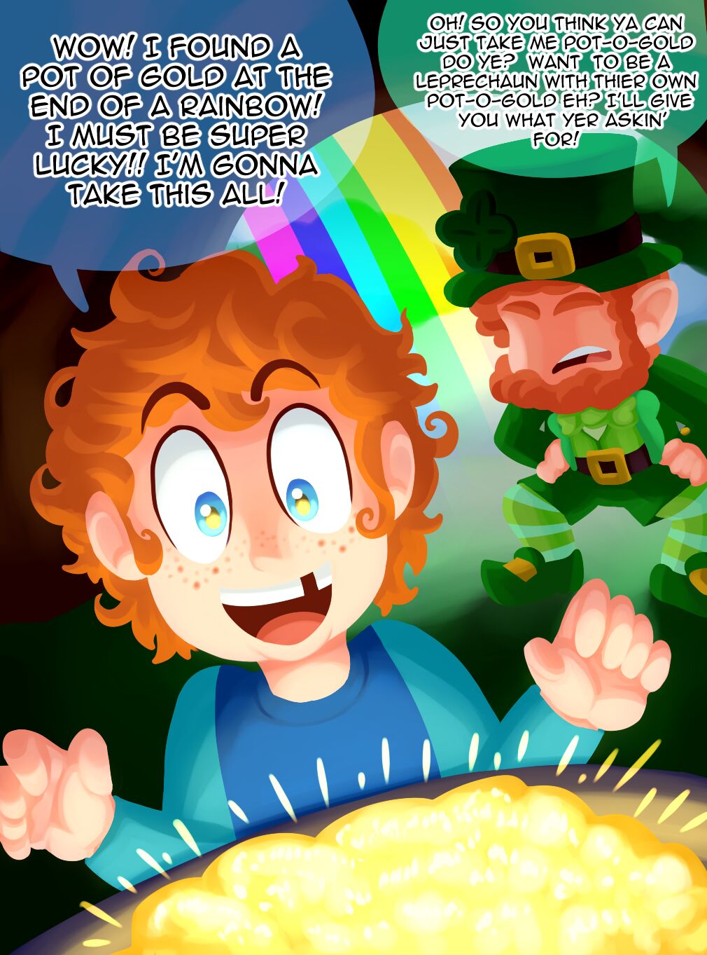 A Leprechaun's Pot-O-Gold page 1 full