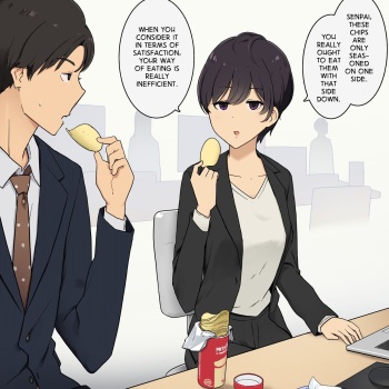 Rikutsuppoi Kouhai-chan to Rikutsunuki de Majiwaru made no Hanashi | Having Sex with My Hyperrational Junior Until She Loses All Rationality cover