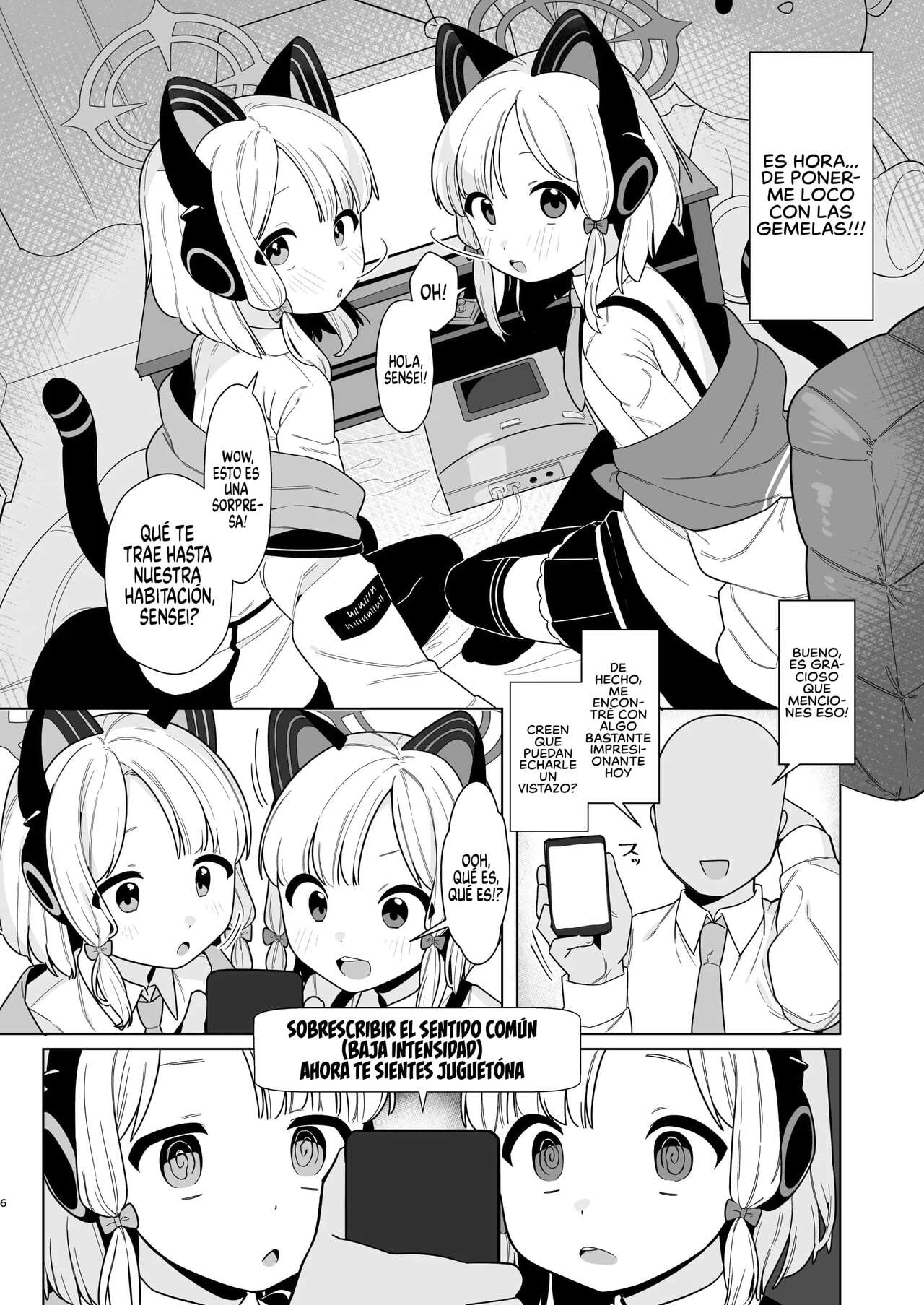 BluArch Saimin-bu 2 ~Saiba Midori &amp; Momoi Hen~ | The Blue Archive Mind Control Club ~Gamer Twins Chapter~ page 5 full