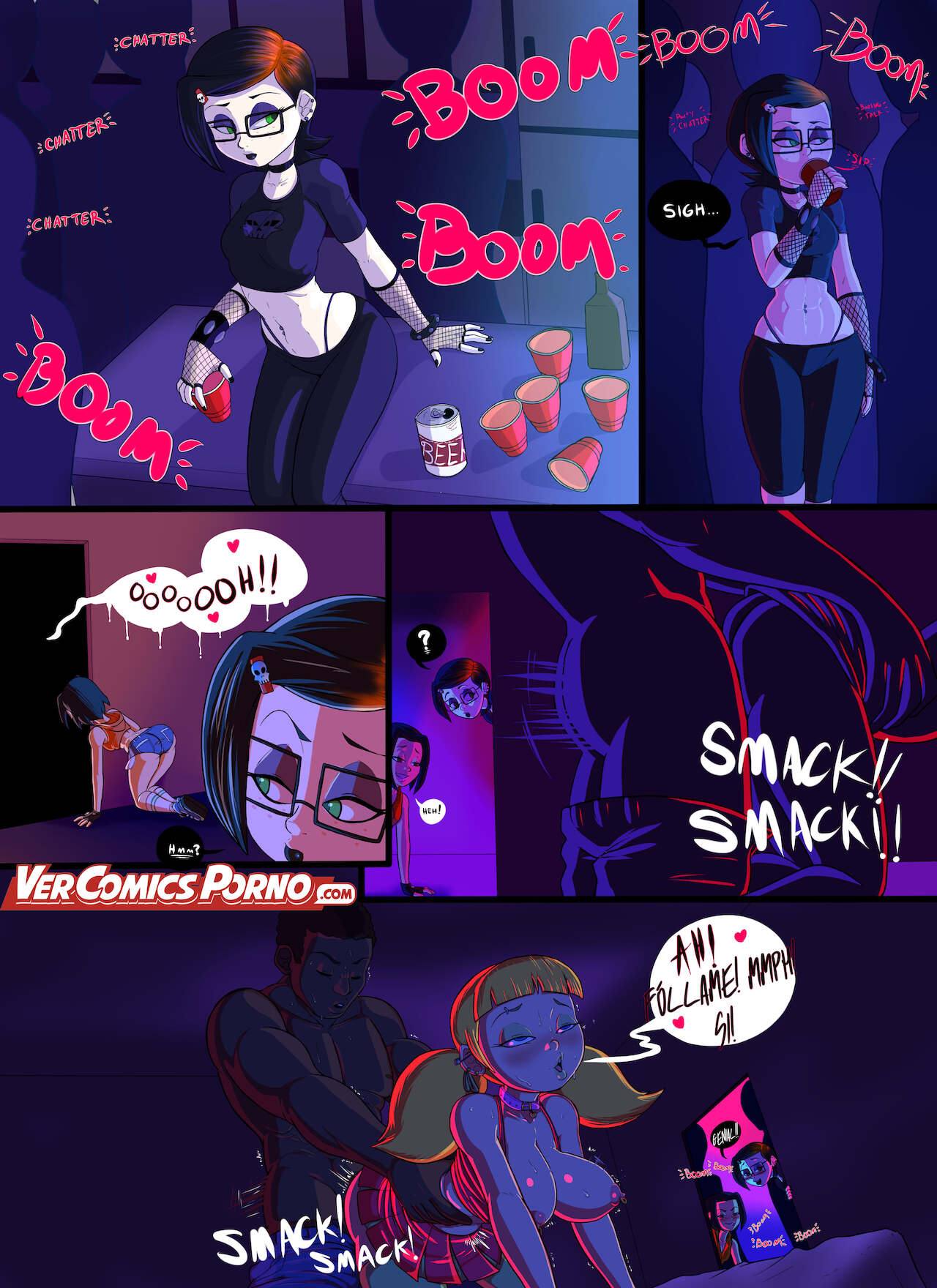 Cartoon College Party page 2 full