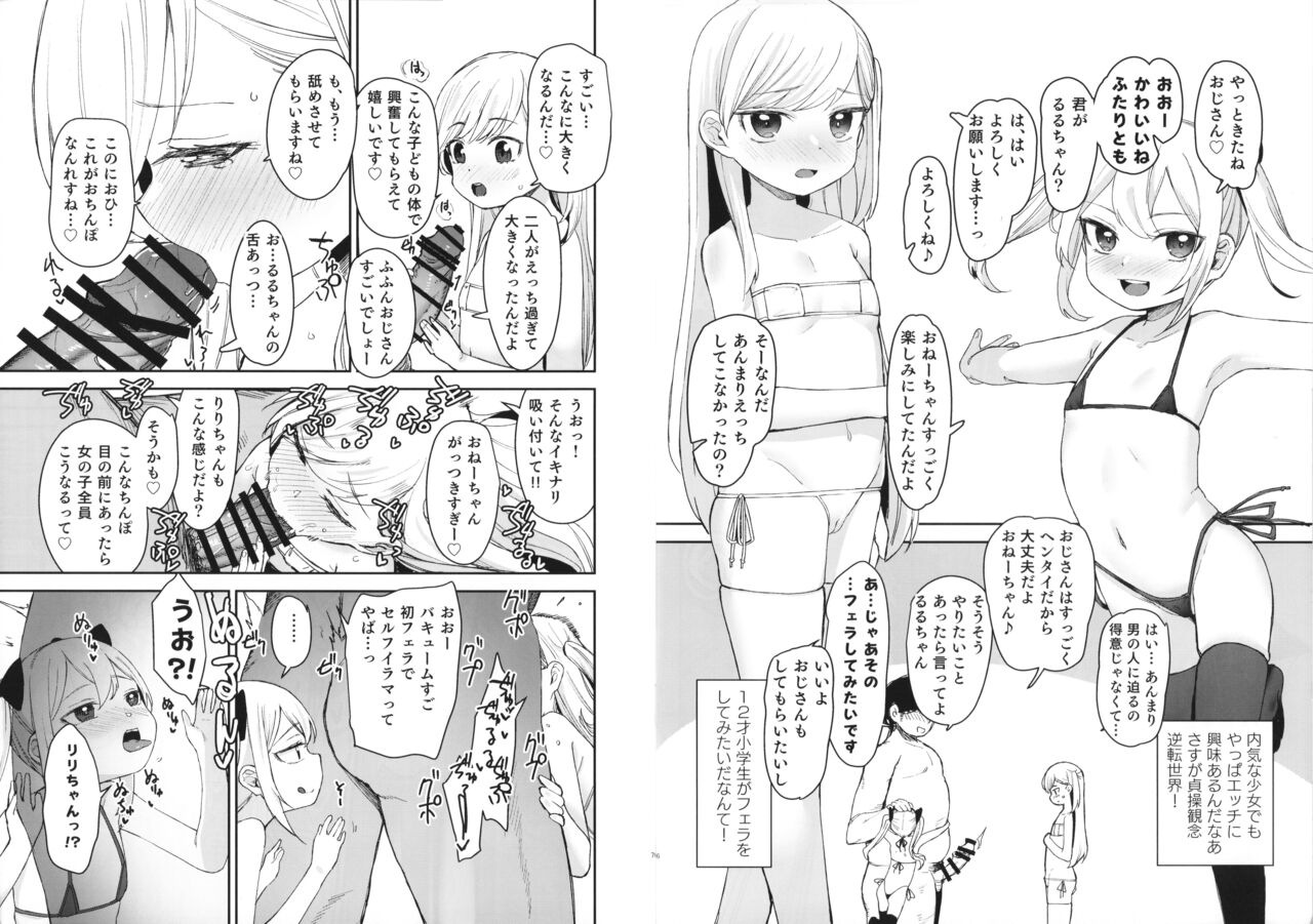 女の子の性欲が強すぎる貞操観念逆転した世界に迷い込んだロリコンのおじさんが女の子の夢を叶えてあげる話 page 4 full