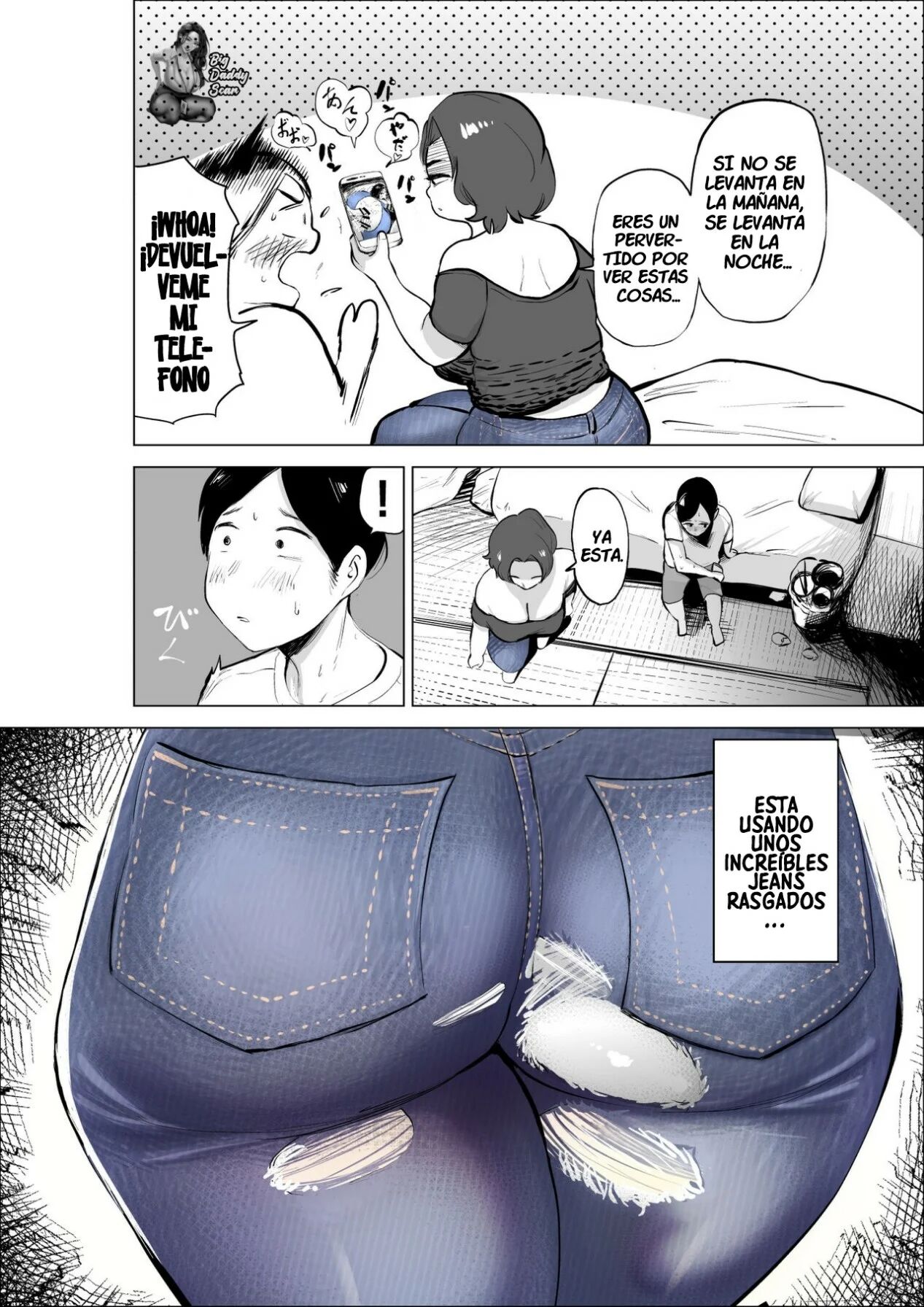 LA MAMA DE MI AMIGO QUE USA UNOS JEANS DA MIEDO PERO ESTA BENDECIDA CON UN GRAN TRASERO page 9 full