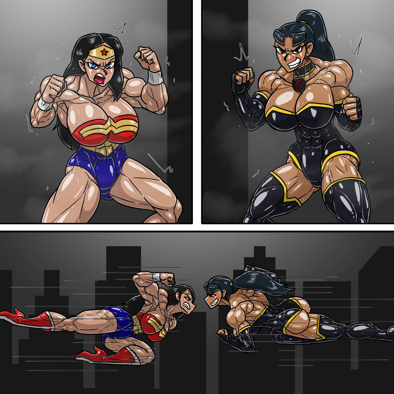 Wonder Woman vs Super Woman page 1 full