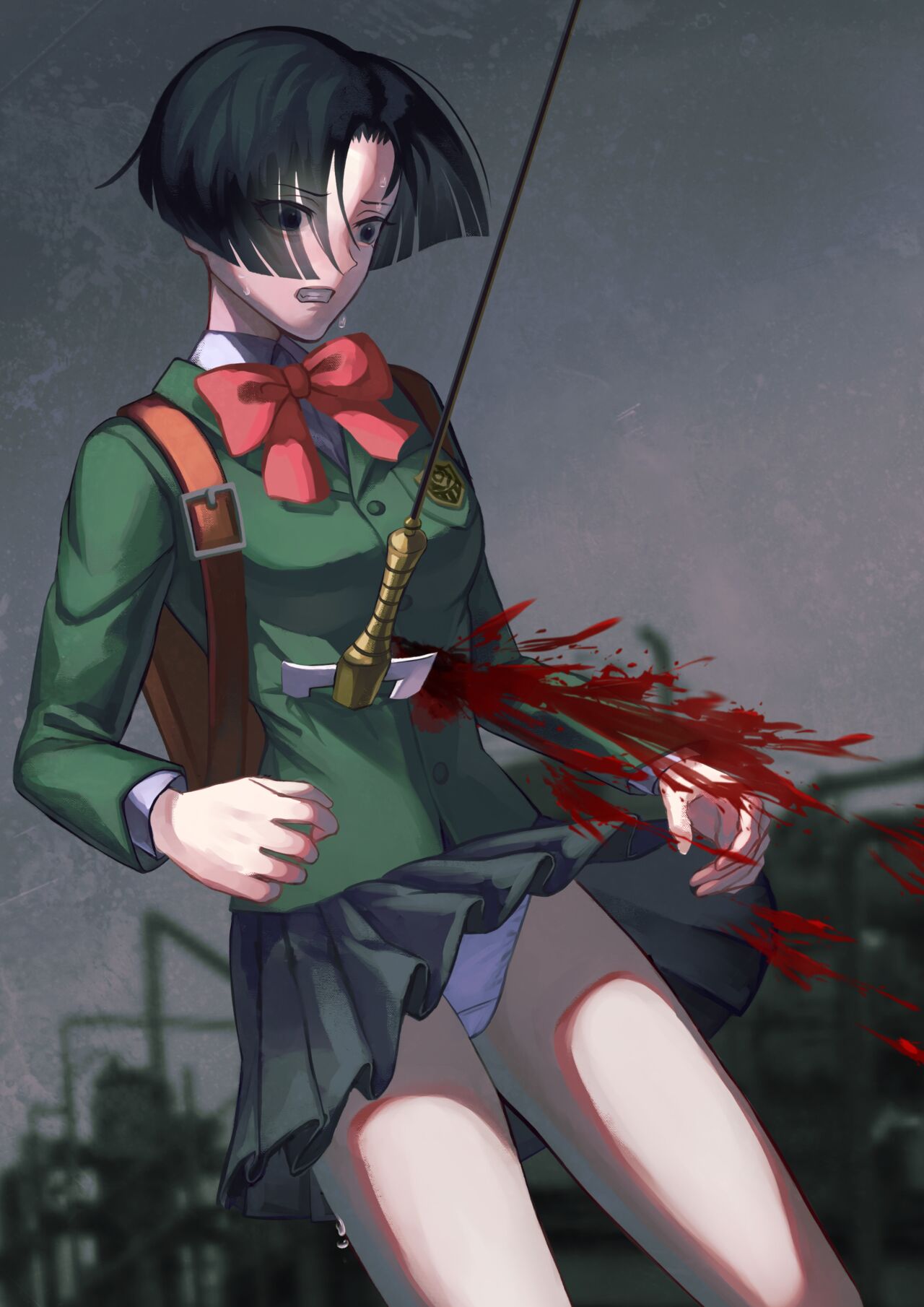 Yuzuriha Nekoi stabbed in the belly page 2 full