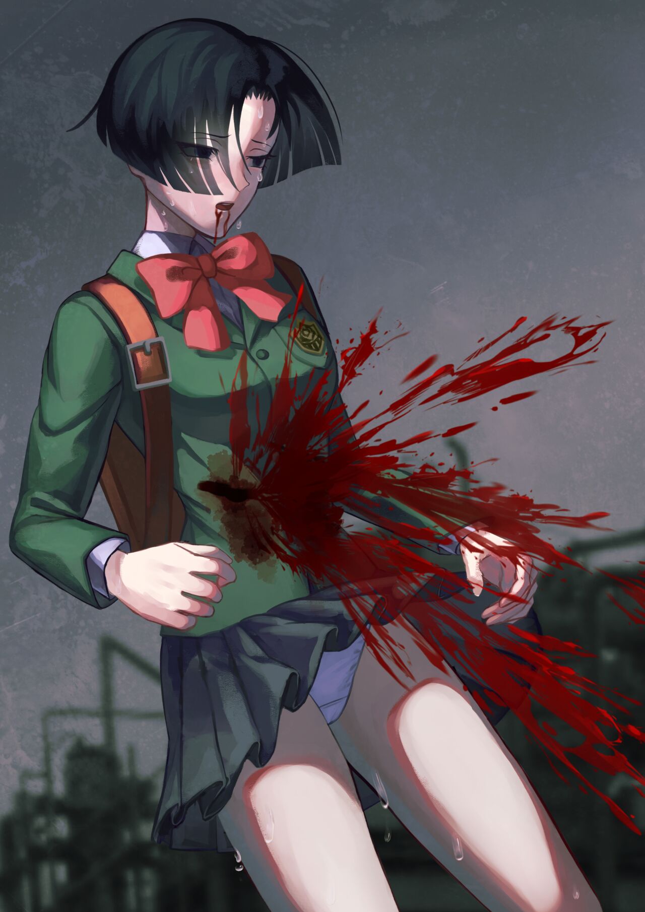 Yuzuriha Nekoi stabbed in the belly page 3 full