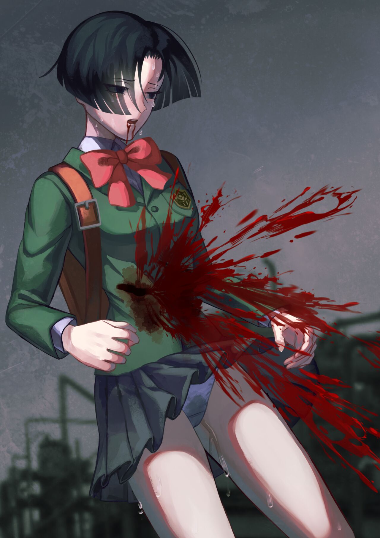 Yuzuriha Nekoi stabbed in the belly page 6 full