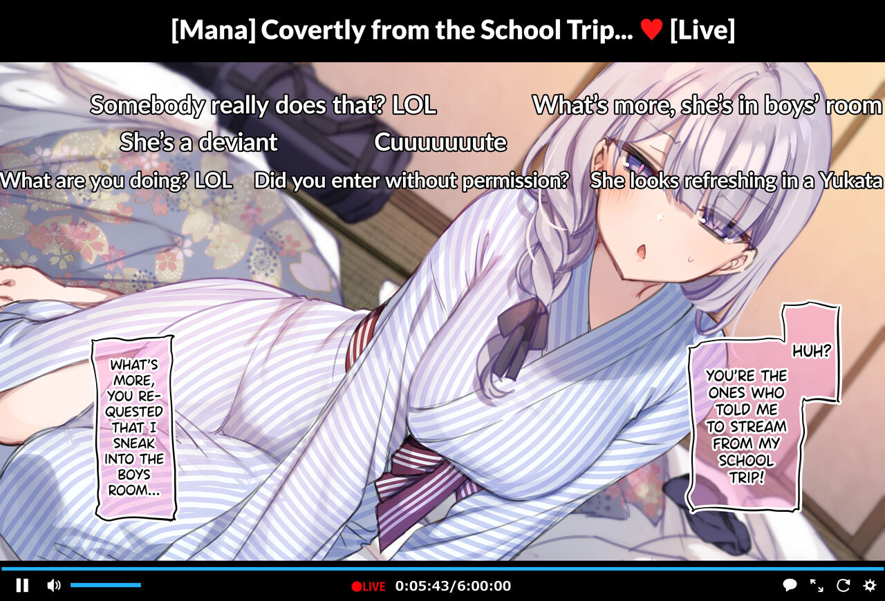 Mana-chan Masturbating in the Boys Room on a School Trip page 2 full