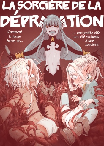 Daraku no Majo Shounen Yuusha to Tsurupeta Elf wa Ika ni Shite Majo ni Yabureta ka | La Sorcière de la Dépravation cover