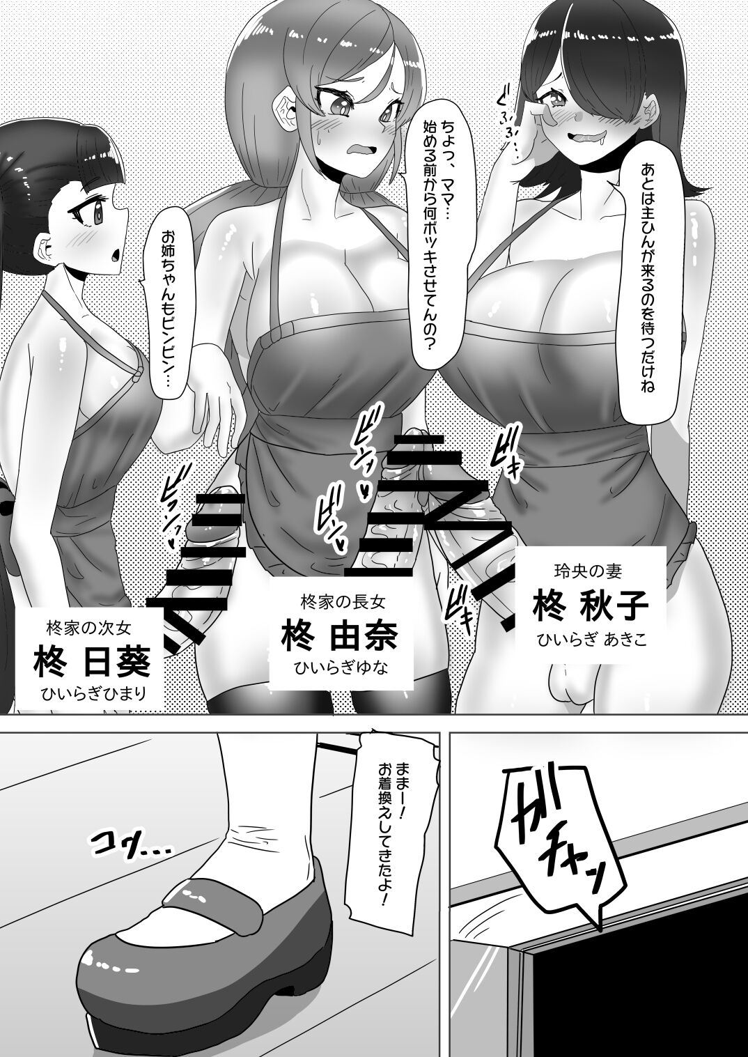 Big orgy party of crossdressing daddy and futanari family page 3 full